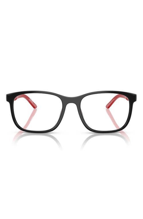 Scuderia Ferrari 55mm Pillow Optical Glasses In Black