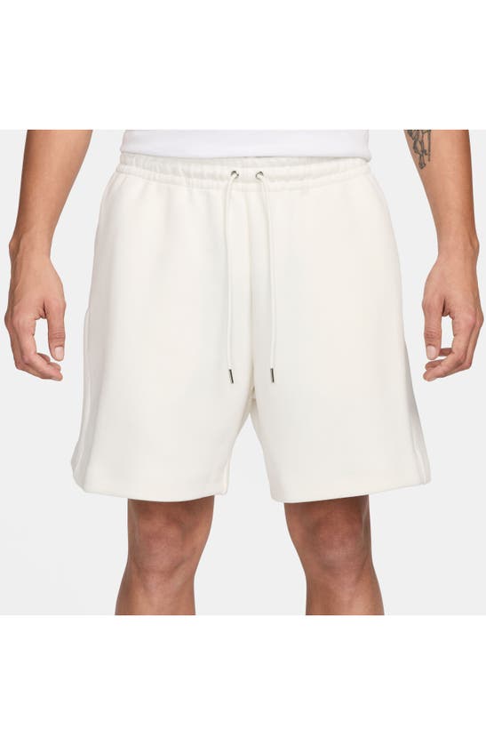 Shop Nike Sportswear Tech Fleece Shorts In Sail