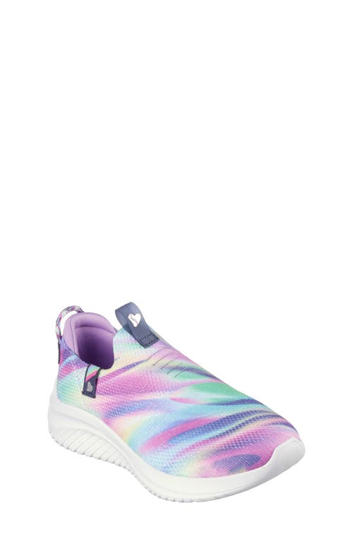 SKECHERS Kids' Ultra Flex 3.0 Washable Slip-On Sneaker in Gray/Multi