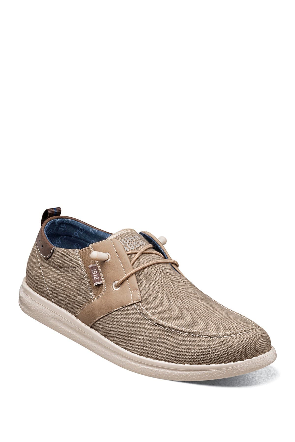 Nunn Bush Brewski Wallabee Canvas Slip-on Sneaker In Light Beige5