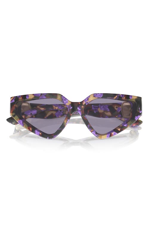 Shop Dolce & Gabbana Dolce&gabbana 59mm Butterfly Sunglasses In Grey