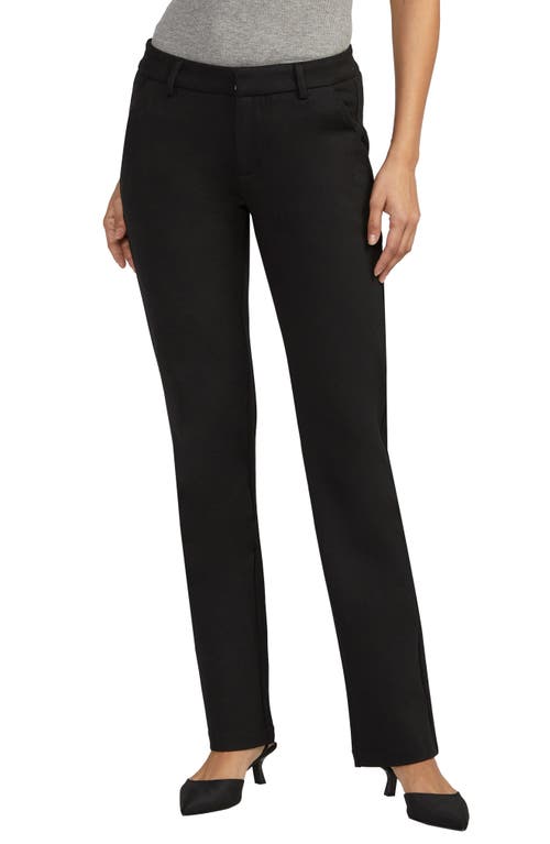 JAG Alayne Mid Rise Baby Bootcut Ponte Pants Black at Nordstrom, 32