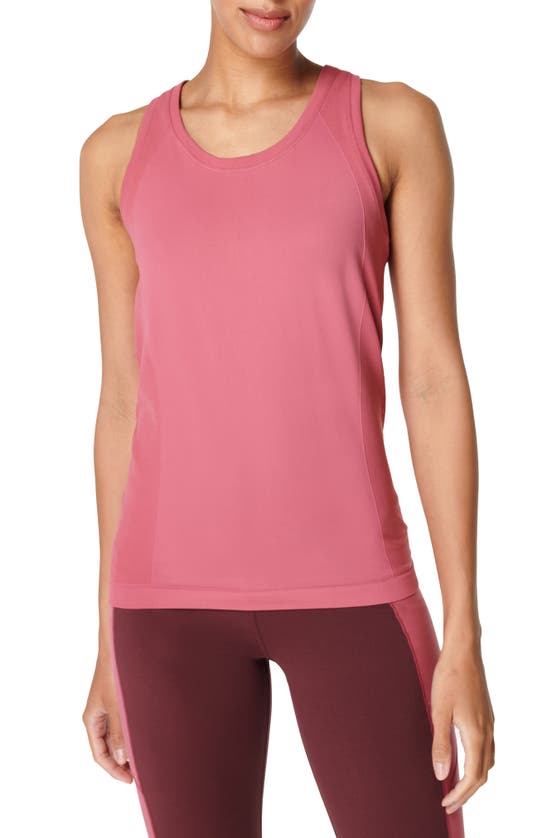 Sweaty Betty Athlete 2.0 Seamless Workout Tank In Adventure Pink