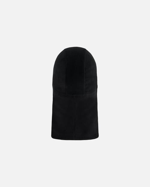 Deux Par Deux Kids Unisex Polar Fleece Balaclava Black In Anthracite