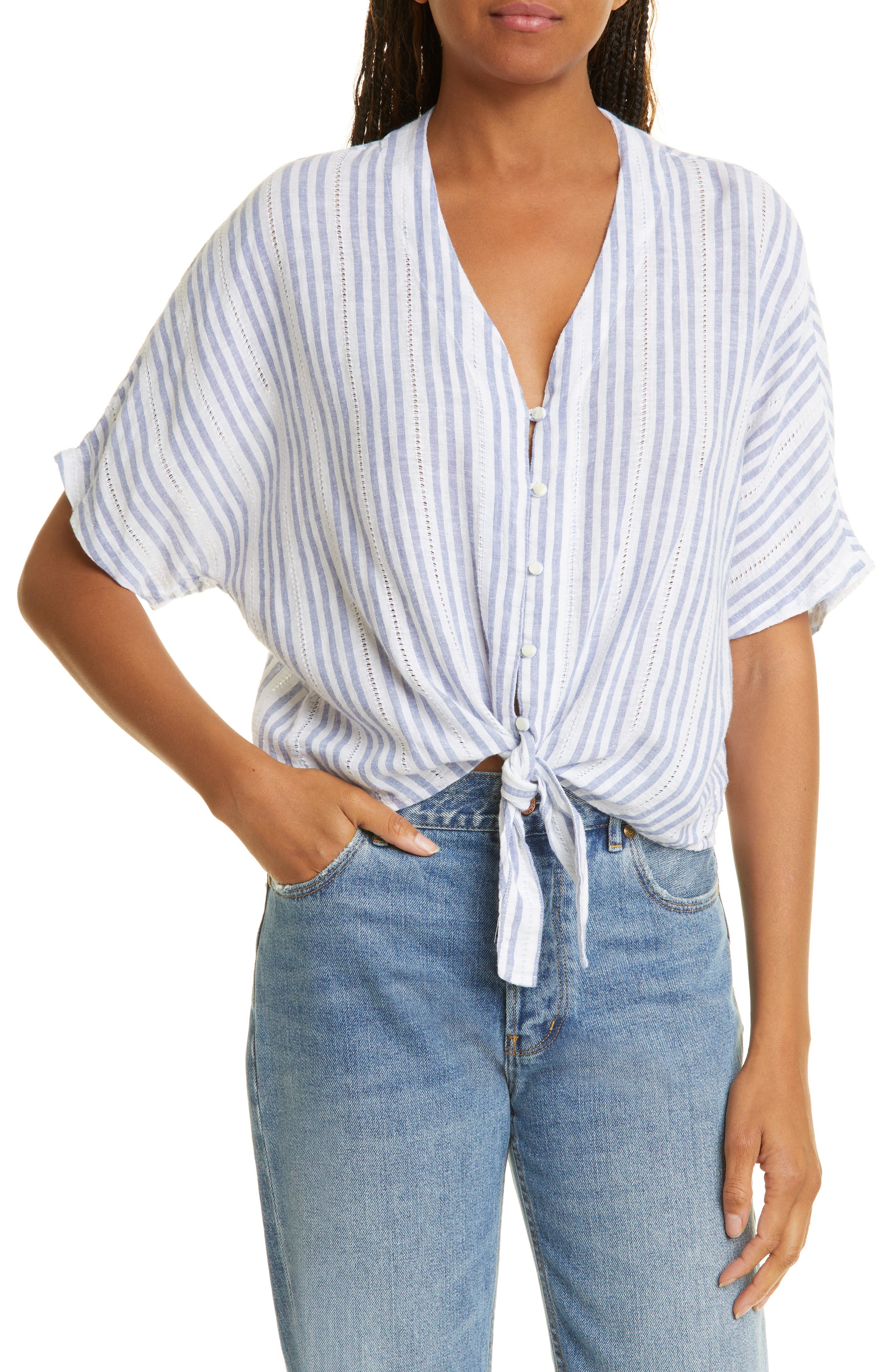 tie front top | Nordstrom