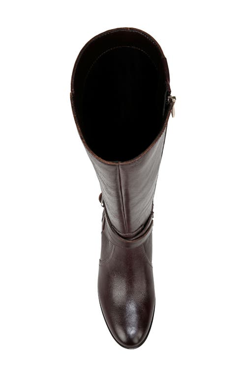 Naturalizer Women's Rena 2 Narrow Calf Knee High Block Heel Riding Boots In Dark Brown
