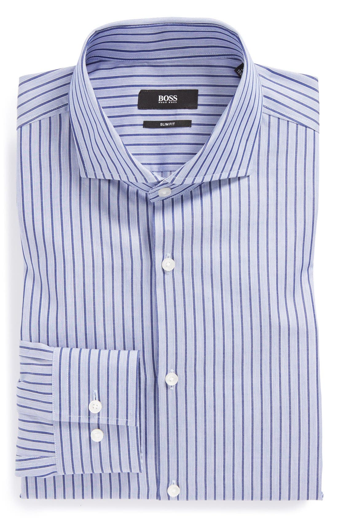 BOSS HUGO BOSS 'Jason' Slim Fit Stripe Dress Shirt Nordstrom