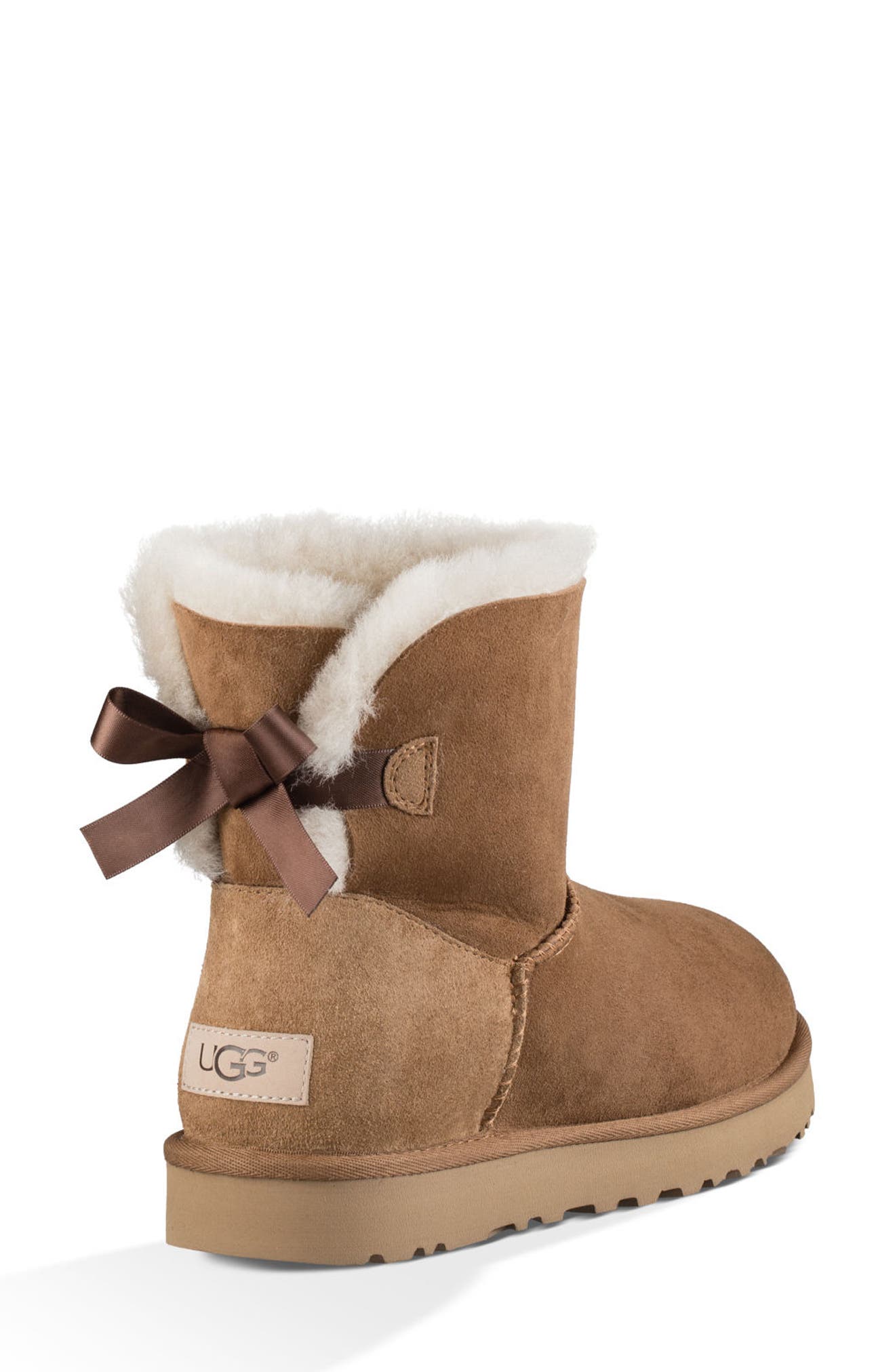 UGG® Mini Bailey Bow II Genuine Shearling Bootie (Women) | Nordstrom