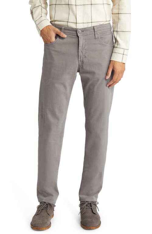 AG Tellis Slim Fit Sateen Pants in Cinder Grey