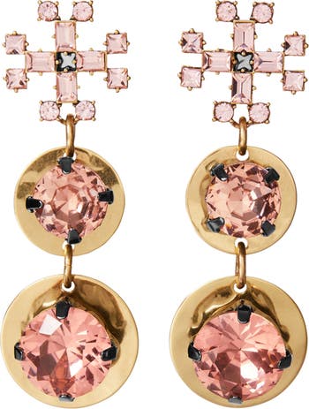 Tory burch kira discount crystal drop earrings