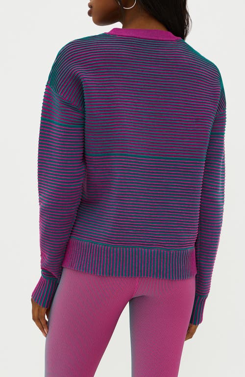 Shop Beach Riot Occulus Stripe Rib Sweater In Sorbet Two Tone