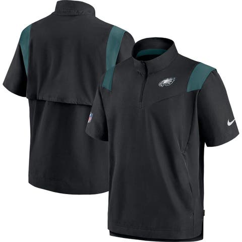 Men's Nike Black Philadelphia Eagles Sideline Athletic Stack Performance Pullover Hoodie Size: Small