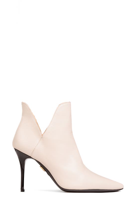 Shop Beautiisoles Caroline Pointed Toe Bootie In Off White