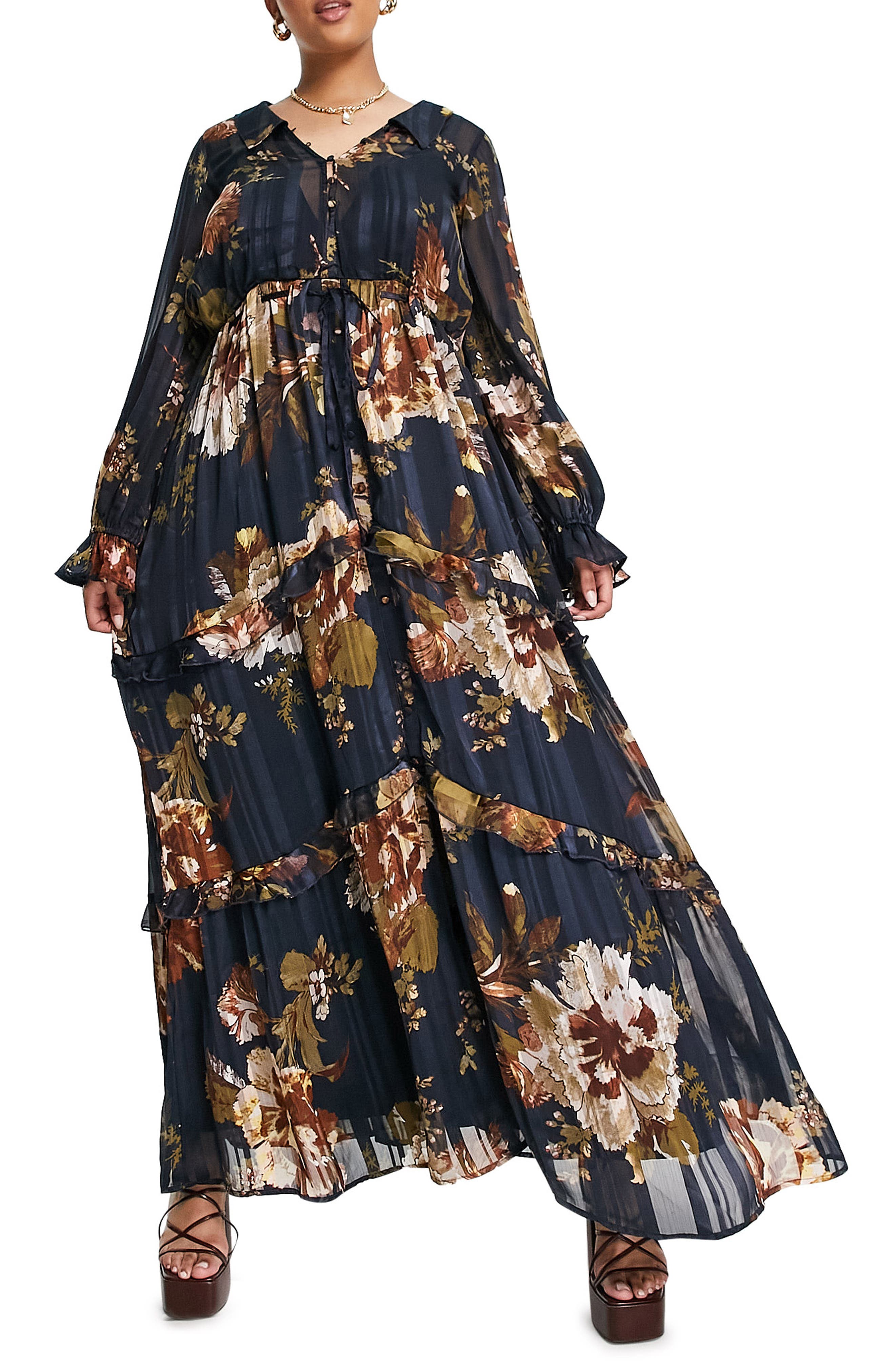 Long Sleeve Plus Size Dresses for Women 