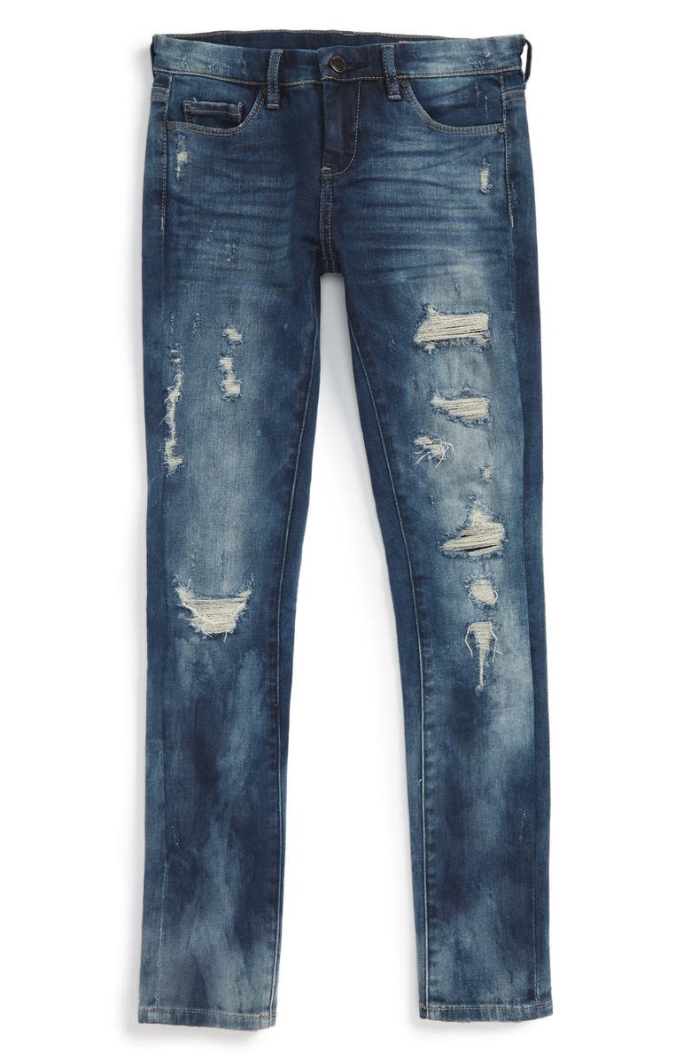 BLANKNYC Destroyed Boyfriend Jeans (Big Girls) | Nordstrom