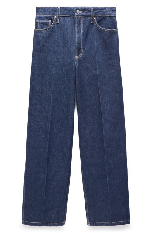 Shop Mango Brigitte High Waist Wide Leg Jeans In Open Blue