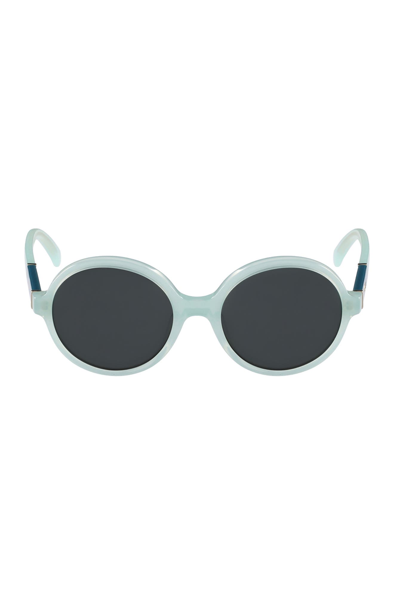 Chloé Kids' 48mm Round Sunglasses In Aqua