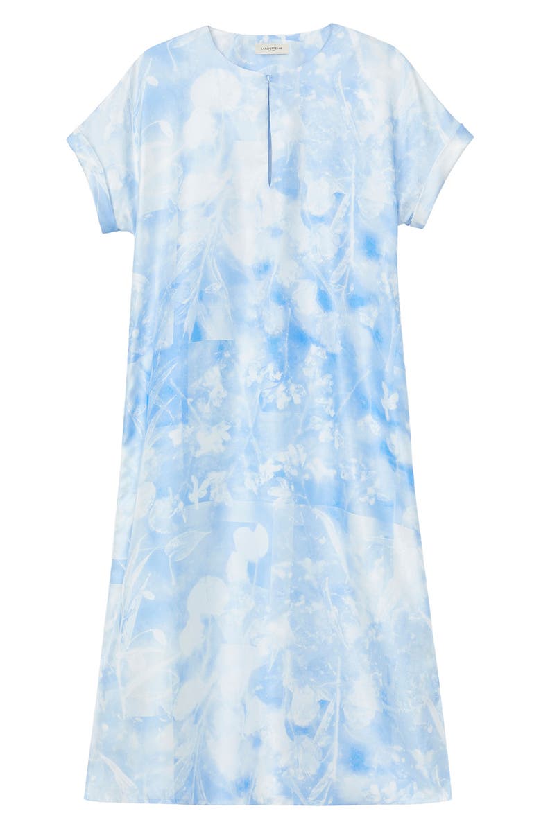 Lafayette 148 New York Flora Print Silk Twill Shift Dress | Nordstrom