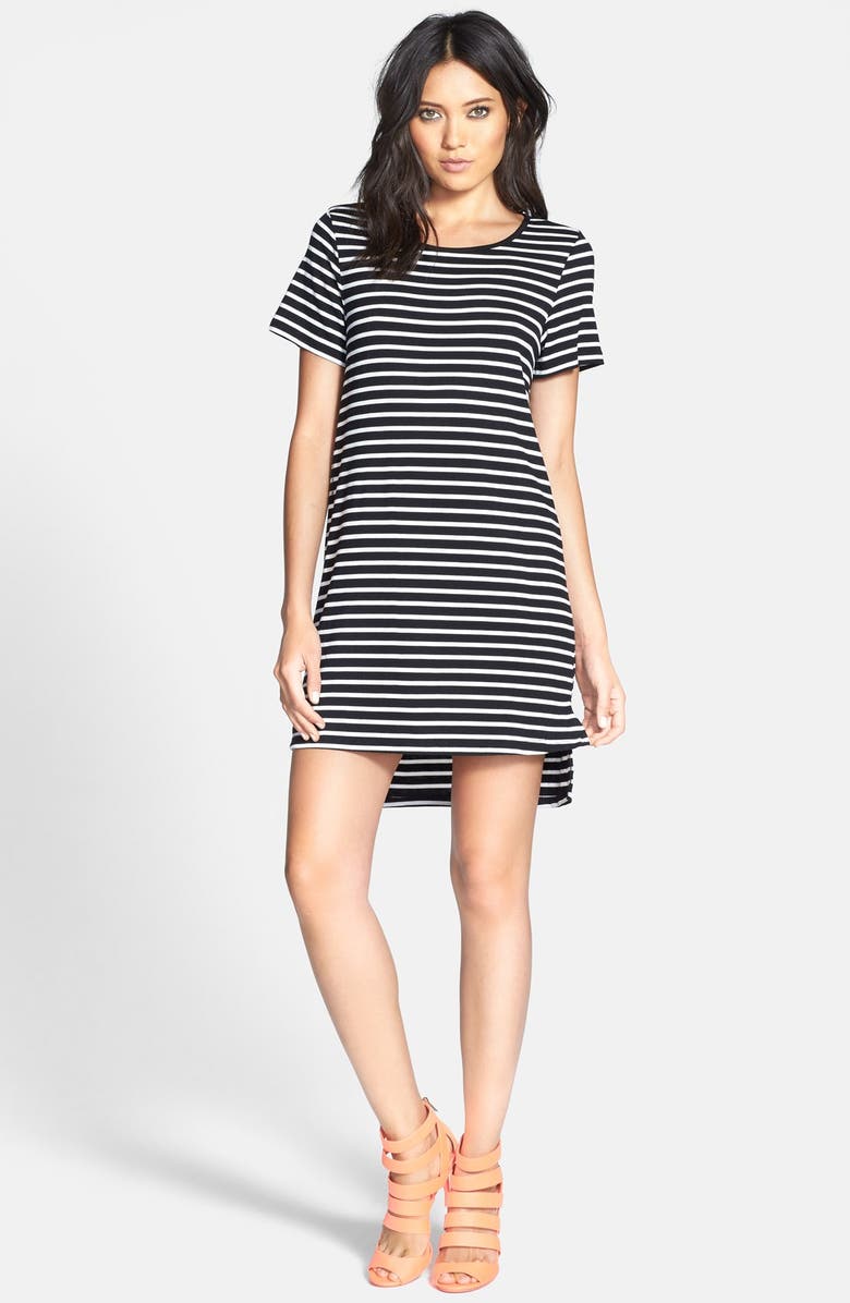 Glamorous Stripe Knit TShirt Dress Nordstrom