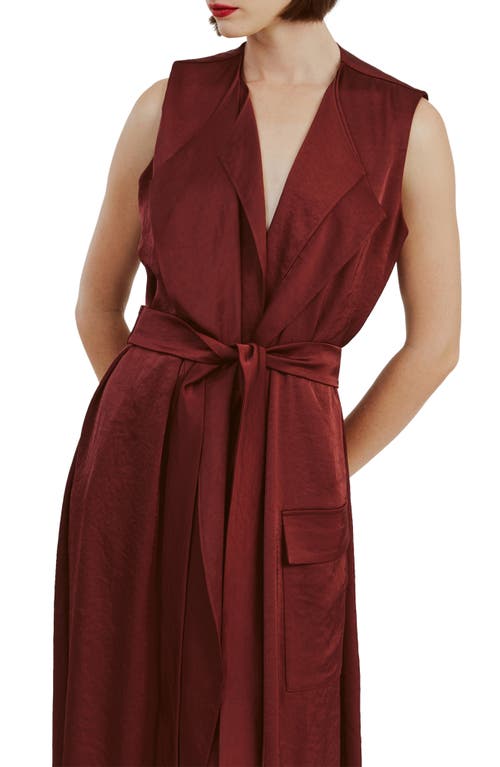 Bardot Lanza Midi Dress In Burgundy