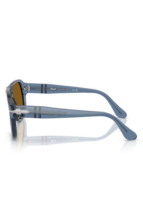 Persol 54mm Polarized Pillow Sunglasses In Brown