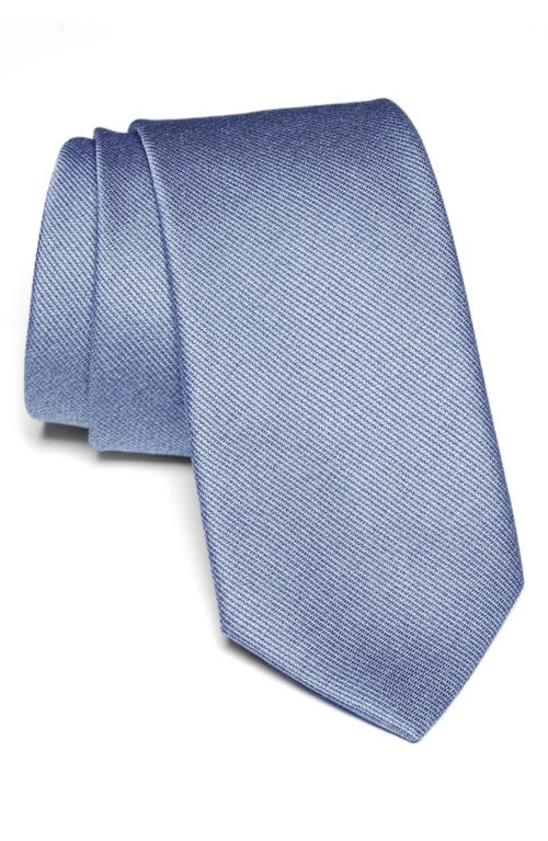Bowman Solid Silk Blend Tie in Sky Blue