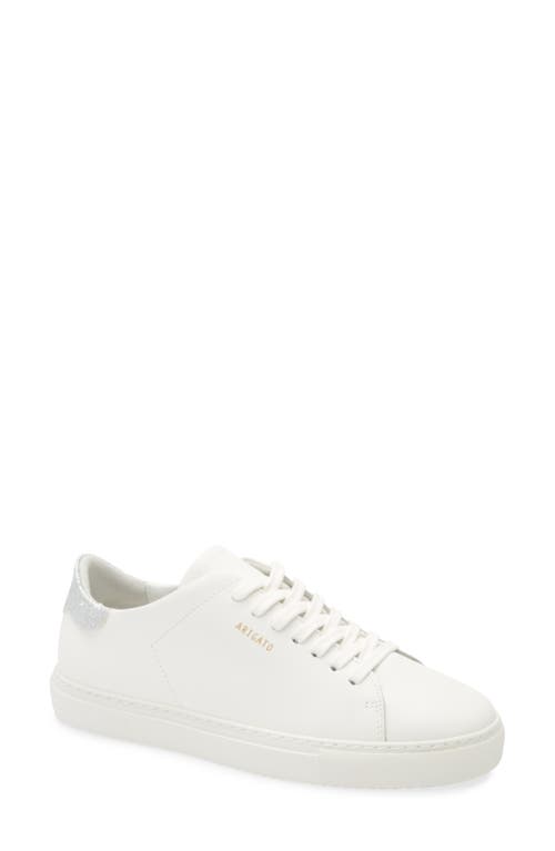 Axel Arigato Clean 90 Glitter Sneaker In Off White/silver