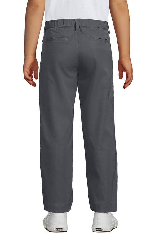 Shop Lands' End Boys Iron Knee Active Chino Pants In Arctic Gray