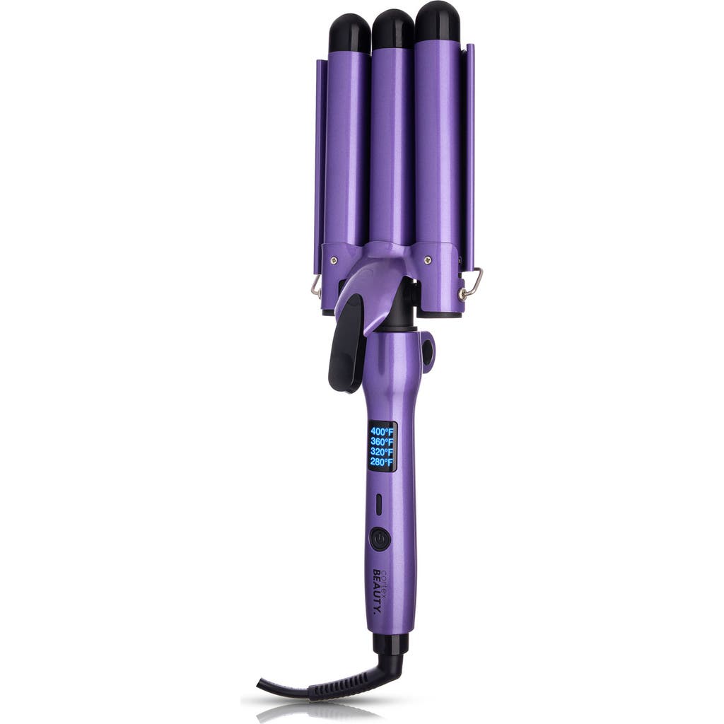 Cortex Beauty Digital & Foldable 1-inch Three-barrel Waver In Purple