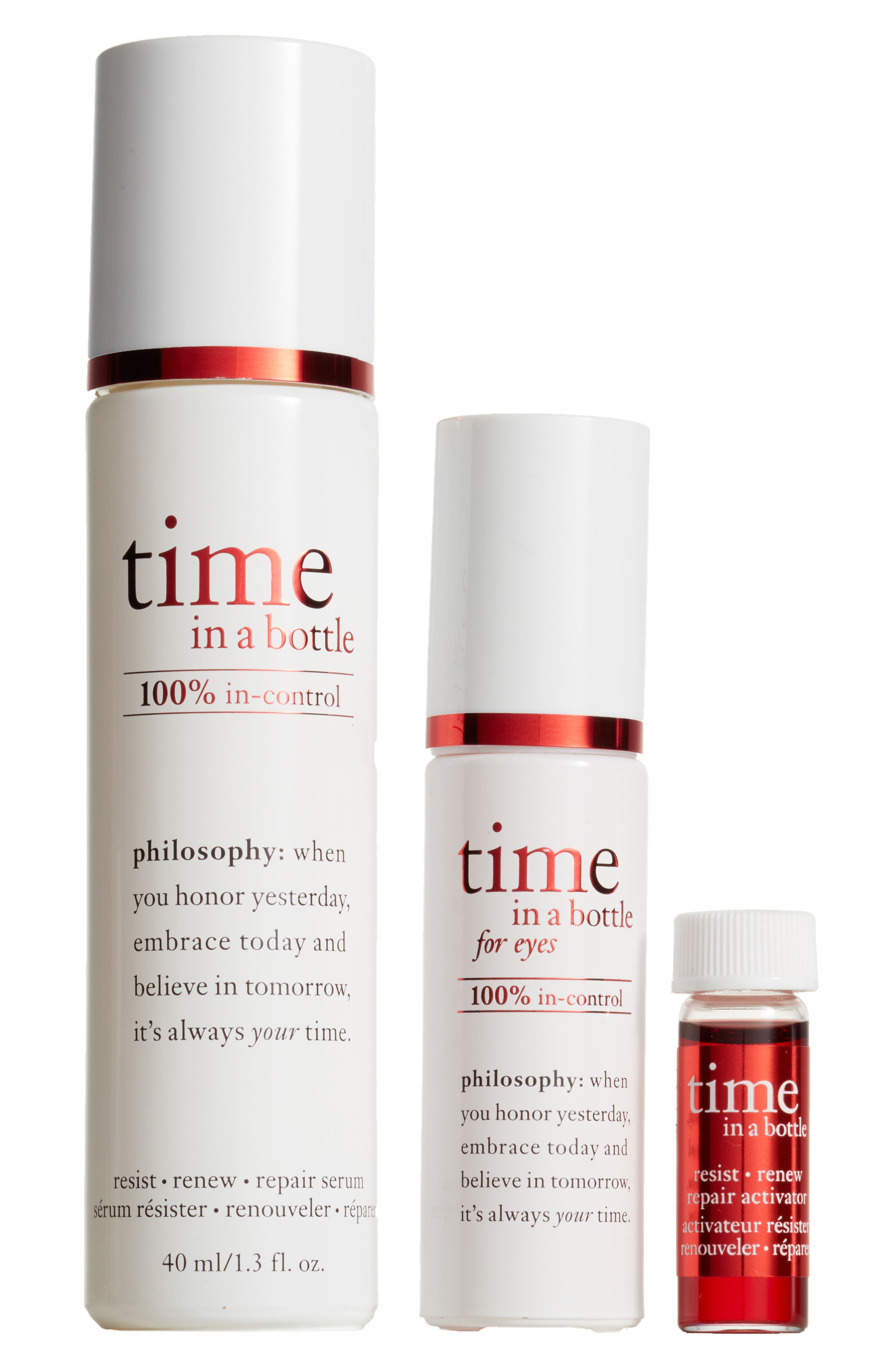 philosophy time in a bottle for eyes