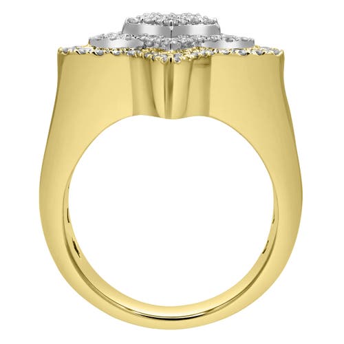Luvmyjewelry Star Studded Bling 14k Yellow Gold 3 Layered Star Ring In 14k Yellow Gold