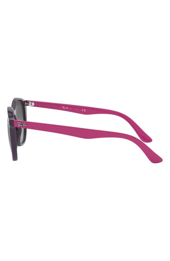 Shop Ray Ban Kids' 46mm Round Sunglasses In Violet