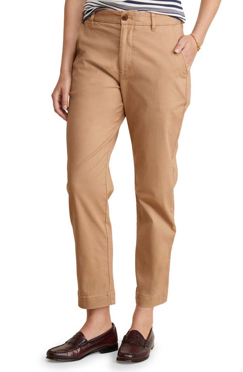 Stretch Cotton Chinos in Officer Khaki