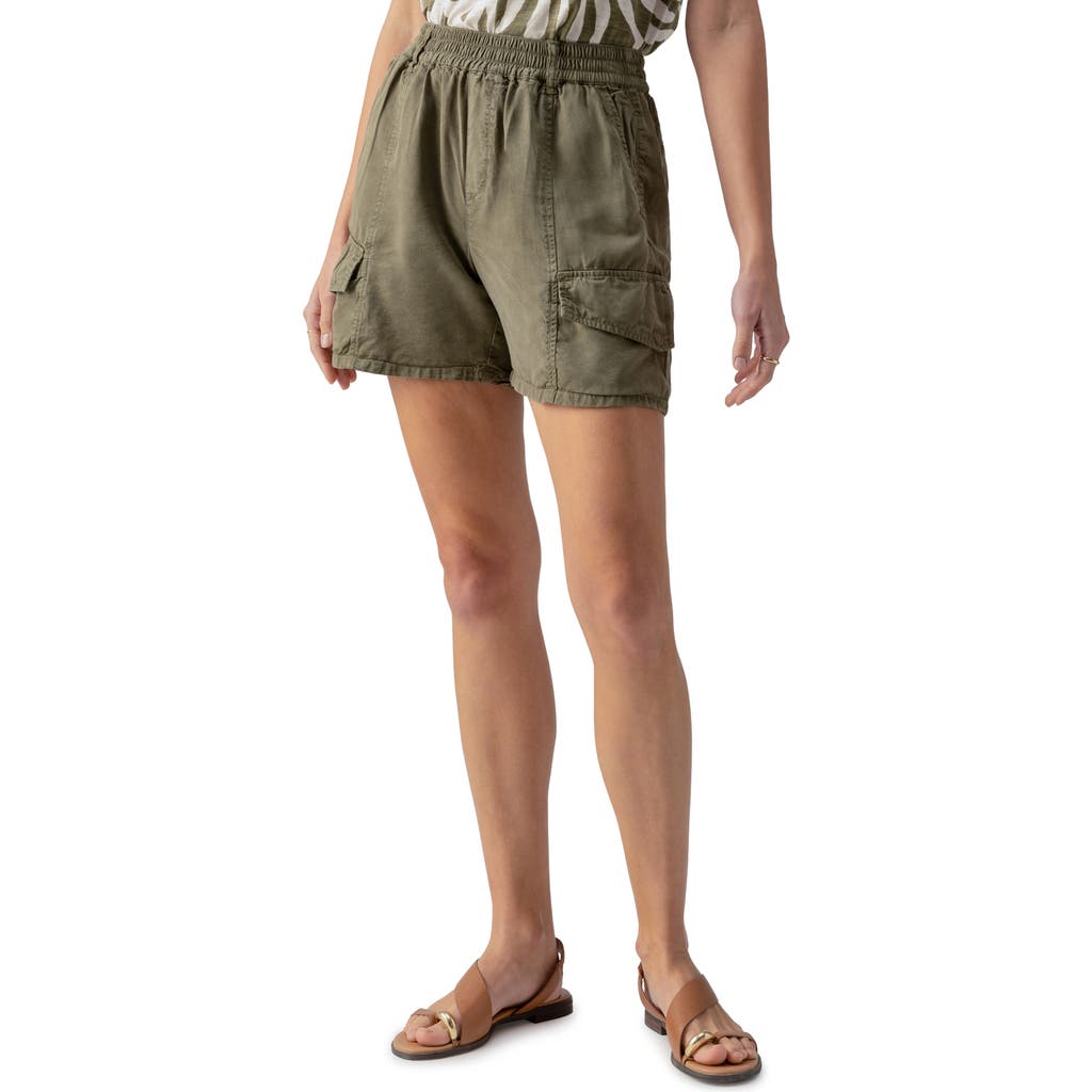 Sanctuary Relaxed Rebel Cargo Shorts In Burnt Olive