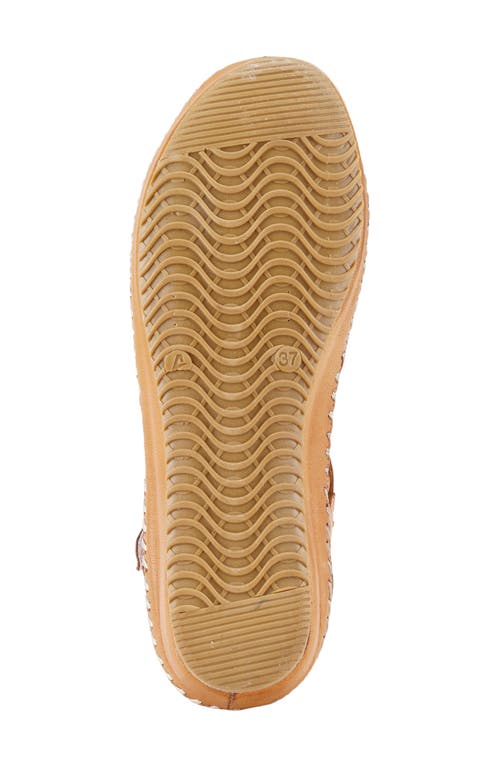 Shop Spring Step Wallania Wedge Sandal In Camel