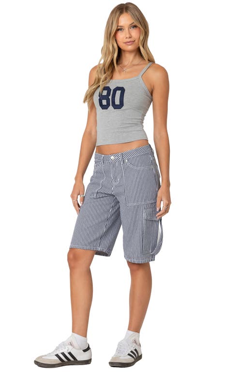 EDIKTED EDIKTED FRIDAY STRIPE LOW RISE CARGO SHORTS