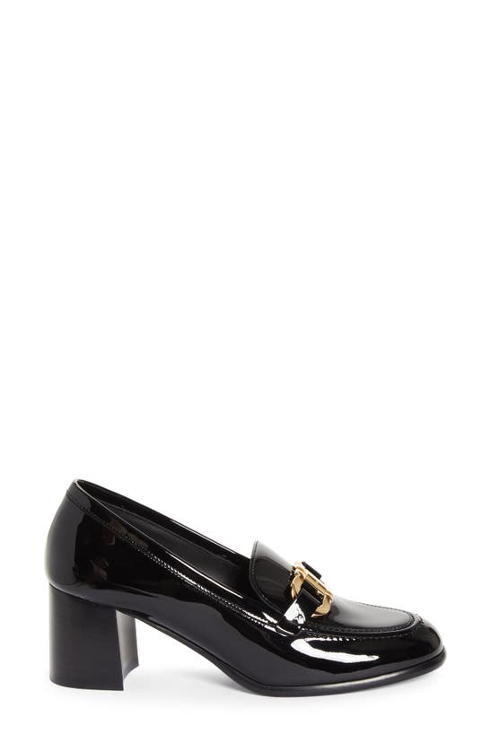 Shop Ferragamo Marlena Patent Loafer Pump In Black Patent