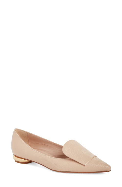Lia Pointed Toe Flat in Nude