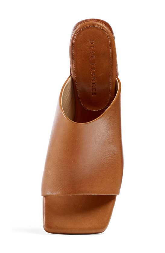 Shop Dear Frances Deri Slide Sandal In Saddle