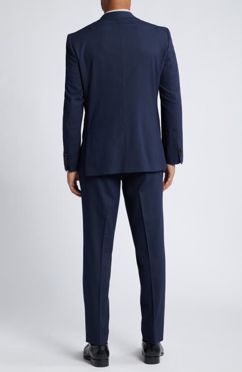 Shop Ted Baker London Jay Navy Microcheck Suit