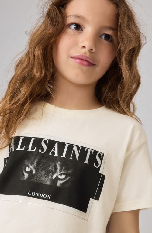 Shop Allsaints Sm By  Kids' Tiger Cotton Graphic T-shirt In White