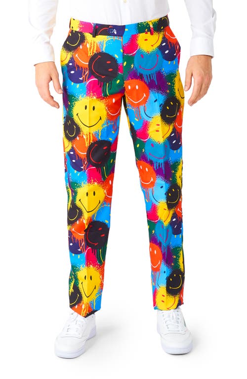 Opposuits Smiley Drip 3-piece Tuxedo Set In Yellow Multi