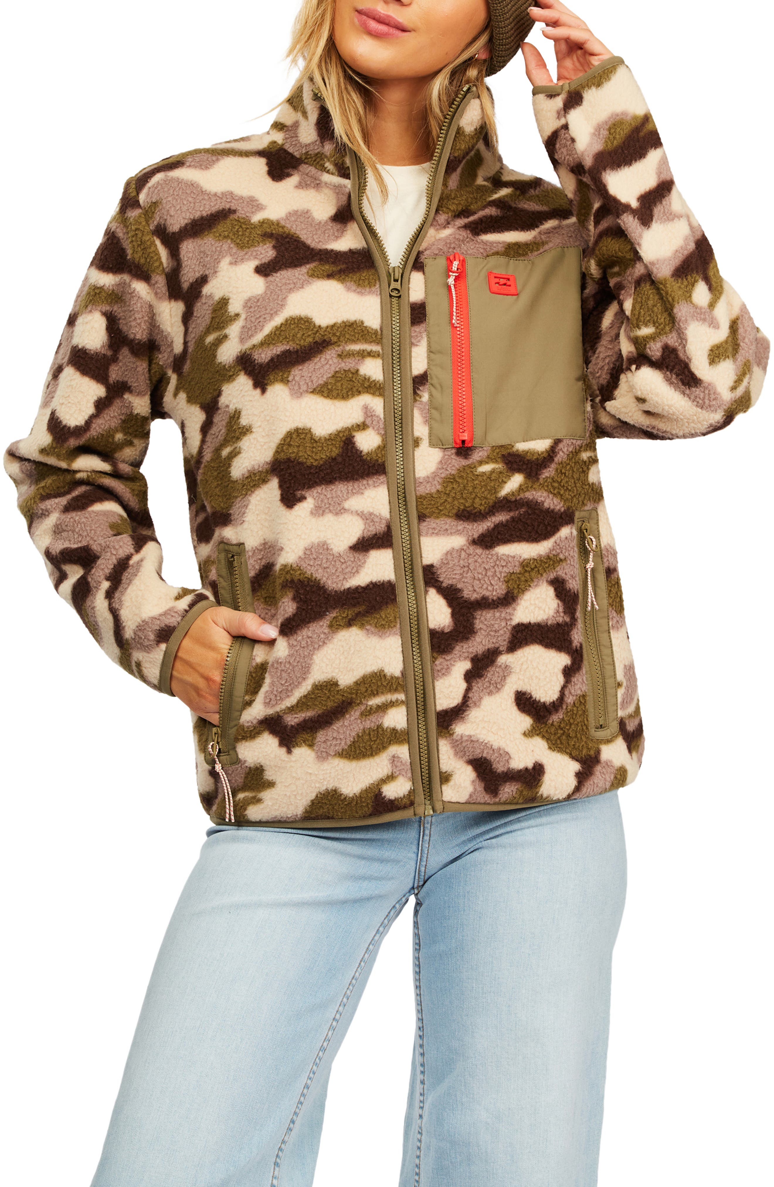 camo fleece womens jacket