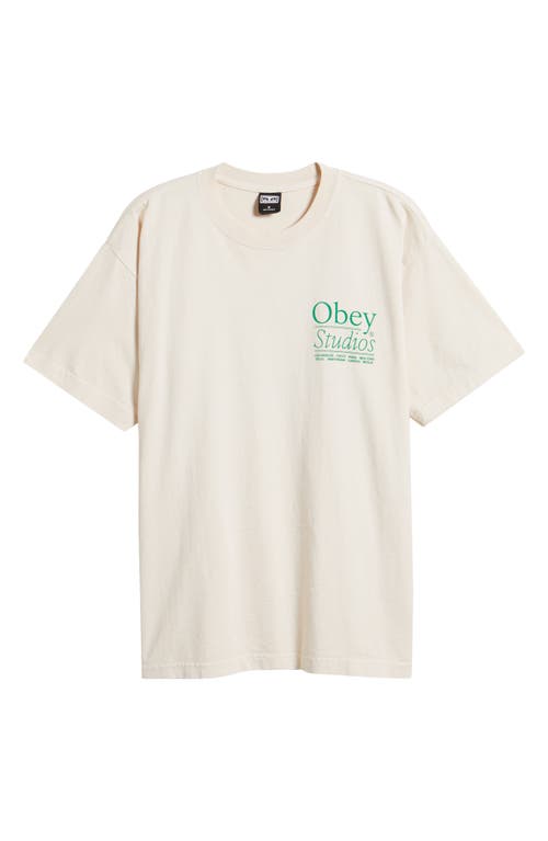 Shop Obey Studios Graphic T-shirt In Sago