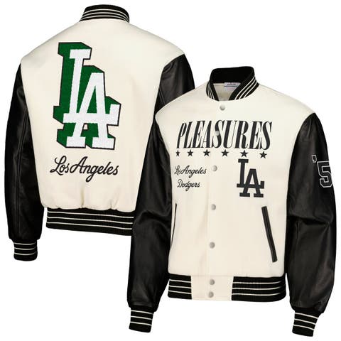 Men's White Leather & Faux Leather Jackets