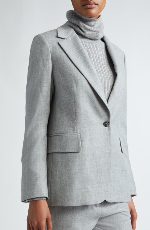 Eleventy Sparkle Wool Blend Blazer In Grey