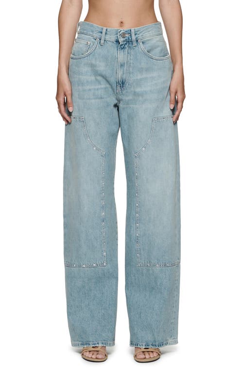 PURPLE BRAND Bling Wide Leg Carpenter Jeans Light Indigo at Nordstrom,