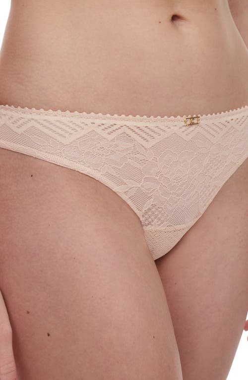 Shop Chantelle Lingerie Origins Thong In Beige Blush