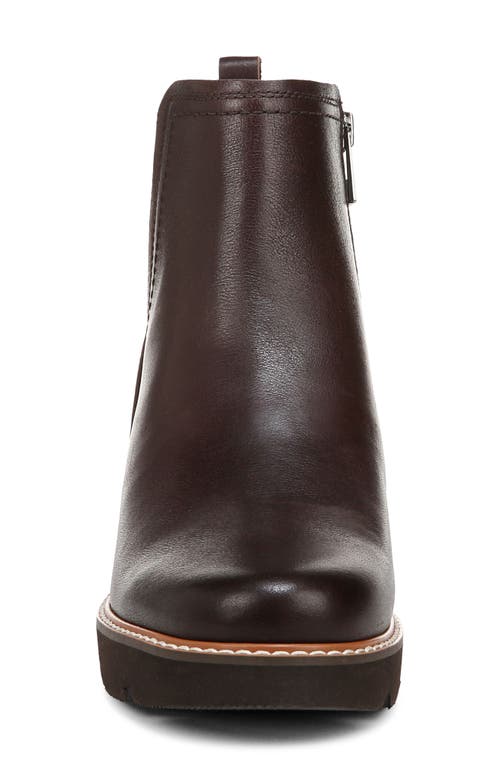 Naturalizer Darry-bootie Lug Sole Chelsea Booties In Dark Brown