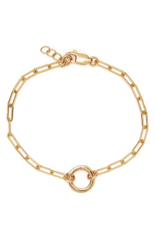 MADE BY MARY Jude Link Lock Bracelet in Gold at Nordstrom, Size 8